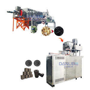 Cáscara de coco Palma Caña de azúcar Bagazo Trituración Carbonización Moldeado Línea de producción de carbón Máquina para fabricar briquetas de carbón - Product Image 1