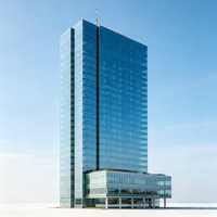 Bâtiment résidentiel et commercial, immeubles de bureaux de 12 étages, structure en acier, bâtiment scolaire préfabriqué en verre