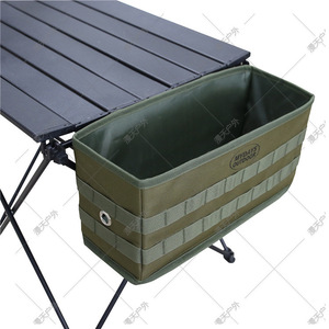 Mydays Outdoor Foldable <b>Camping</b> <b>Storage</b> Basket Khaki Rectangle Oxford Fabric Neatening Box - Product Image 4