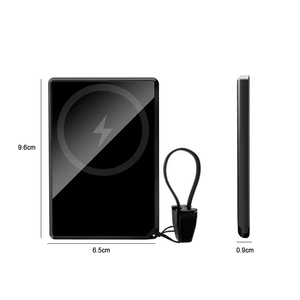 แบตสำรองแม่เหล็กแบบปรับแต่งได้ 5000mAh 10000mAh พร้อมที่ชาร์จไร้สาย 15W รองรับ PD20W ชาร์จเร็ว ดีไซน์บางเฉียบ หน้าจอ LED เทคโนโลยี GaN สำหรับ <span class=keywords><strong>iPhone</strong></span> 15 Pro Max - Product Image 1