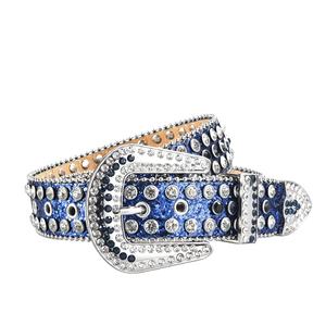 Cinture di design Simon per donna <span class=keywords><strong>Cintura</strong></span> in pelle PU da Cowboy rimovibile con fibbia in lega stile Western BB - Product Image 5