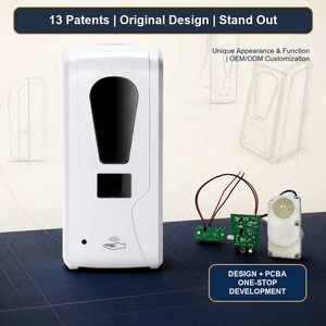 Dispensador de Jabón Automático de Pared para Baño con Medición de Temperatura y Desinfección para Uso Doméstico - Product Image 3