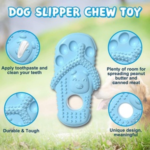 ของเล่นเคี้ยวสำหรับสัตว์เลี้ยง TPR รูปรองเท้า ของเล่นสุนัขแบบมีปฏิสัมพันธ์ ของเล่นสำหรับลูกสุนัข ของเล่นทำความสะอาดฟันสัตว์เลี้ยง แก้เบื่อ ทนทานต่อการกัด - Product Image 6