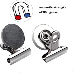 Clip magnétique <span class=keywords><strong>Bulldog</strong></span>, Clips magnétiques en ferrite pour bureau/réfrigérateur, Clips à ressort magnétiques - Product Image 1