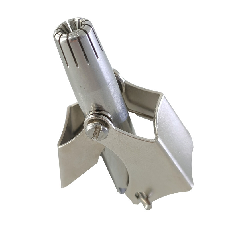 Мужской триммер для волос в носу, ручной безболезненный триммер для волос в носу без батареек с двенадцатью двойными лезвиями для мужчин