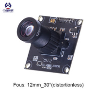 Módulo de Cámara Industrial con Sensor CMOS Mini HD de 1080P F22 12mm 30 sin Distorsión, Plug and Play, UVC, 32*32mm, Montaje M12, Multi-OS