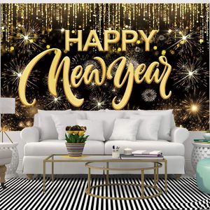 <span class=keywords><strong>Feliz</strong></span> <span class=keywords><strong>Año</strong></span> Nuevo: Letrero Colgante Extra Grande de Tela con Diseño de Fuegos Artificiales para Decoración de Fiestas de <span class=keywords><strong>Año</strong></span> Nuevo - Product Image 5