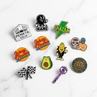 Lot de badges émaillés personnalisés en gros – Motifs variés (dessins animés, animaux, plantes) – Épingles de revers de haute qualité