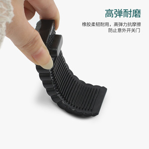 Tope de puerta de goma, bloqueador de puerta, montaje en suelo, diseño minimalista, fácil instalación, estructura extendida WJMS - Product Image 4