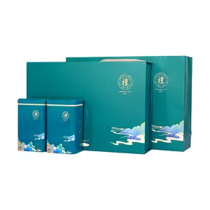 Luxury Design Custom Printed Empty Tea Set Paperboard Tea Gift Box Packaging Box for Tea