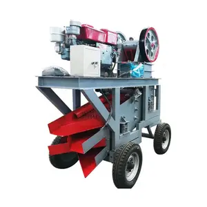 Máquina trituradora de cone de mandíbula de pedra tipo móvel para venda máquinas trituradoras de pedra modelo popular