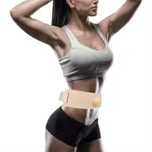 按摩带腹部脂肪修剪器燃烧器振动电子腹部带减肥女性瘦身