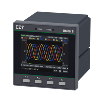 CET IMeter 6 Moniteur de qualité de l'énergie triphasé classe 0.2S avec écran LCD couleur industriel et Ethernet pour application BACnet/IP