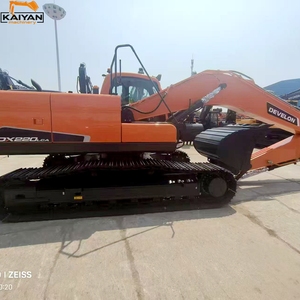 Excavadora de cadenas DEVELON DX220LCA usada, máquina de excavación mediana de segunda mano, 22 toneladas, con motor y capacidad de cazo de 0.22m, en venta. - Product Image 2