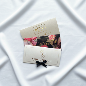 Cartes-cadeaux élégantes personnalisées avec estampage à chaud en feuille d'or, bons de réduction en papier de luxe avec ruban pour studio de bien-être et salon de spa - Product Image 5