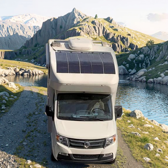 Genius Film CIGS Flexible Solar Panel 110W 115W 120W 125W 130W Transportation Rollable Thin Film Truck Trailers Bus RV BIPV BAPV