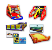 Jeu de carnaval gonflable de prix de gros d'usine l'amusement gonflable le plus vendu de carnaval 4 en 1 pour les locations commerciales