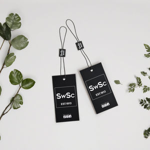 Accesorio seguro para etiquetas colgantes únicas para extensiones de paquetes de cabello Tela ecológica para bolsas Etiqueta de inspección <span class=keywords><strong>Vinted</strong></span> - Product Image 3