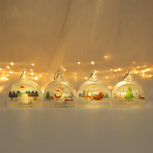 Nouvelles lumières LED lumières en cristal décorations <span class=keywords><strong>de</strong></span> noël ornements <span class=keywords><strong>de</strong></span> bureau pendentifs d'arbre <span class=keywords><strong>de</strong></span> noël accessoires créatifs - Product Image 4