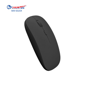 Souris optique sans fil 2,4 G USB plate ergonomique à 4 boutons avec roues en caoutchouc de haute qualité, couleur noire, livraison rapide pour <span class=keywords><strong>Mac</strong></span> - Product Image 2