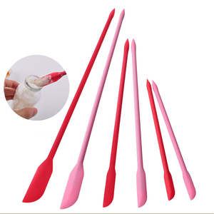 Makeup Cosmetic Dual Heads Silicone Spatula Mixing Sampling DIY Sculpture Thin <b>Jar</b> Juice Bottle Scraper Long Face Cream - Product Image 2