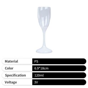 Coupe à champagne personnalisée de luxe avec éclairage LED créatif pour réception de mariage - Product Image 3