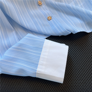 Camicia da Donna Casual a Righe con Colletto Retrò, Nuova Collezione Primavera 2025, Vendita all'Ingrosso - Product Image 5