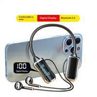 Modèle privé transfrontalier XY/060 pour écouteurs sans fil à tour de cou, pour la course et le karaoké, en métal, non étanche, moins de 3 heures d'autonomie
