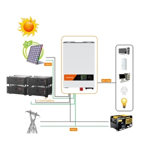 Hybrid Solar Energy System Complete Industrial Pv Solar Hybrid System 10kW Mono Solar <b>Battery</b> 15KW Hybrid Complete 8 Kw 10 Kw 12 - Product Image 1