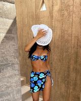 Carvico Traje de baño Bikini amigable Estampado lindo Niñas Traje de baño y ropa de playa Mezcla de nylon de alta calidad Spandex Bikini Mujer