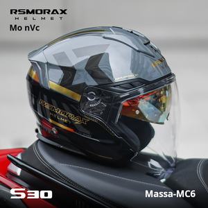 MOTORAX S30 medio casco para hombres y mujeres visera dual ABS de alta calidad para nueva condición XL tamaño verano montar 3C certificado <span class=keywords><strong>1</strong></span> - Product Image 5
