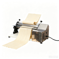 Machine à rouler la pâte à pizza automatique de 40 cm, machine à pâtes électrique commerciale, laminoir à pâtisserie en acier inoxydable pour pains et brioches