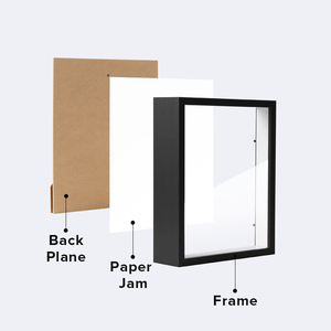 Bán buôn bằng gỗ 3D bóng hộp hình ảnh khung 4x6 5x7 8x10 A4 kích cỡ lưu niệm huy chương hình ảnh hiển thị trường hợp đối với DIY dự án - Product Image 5