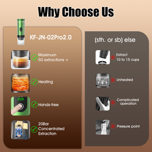 Nouvelle Version Portable de Machines à Expresso d'Extérieur, 20 Bars, Écran LED Électrique, 80ml, Compatible Capsules et Café Moulu, Cafetières Automatiques - Product Image 4