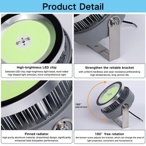 ไฟ LED รูปปลาหมึกสำหรับตกปลา1000W ไฟ LED สีเขียวกันน้ำโคมไฟรูปโบว์สีฟ้า - Product Image 5