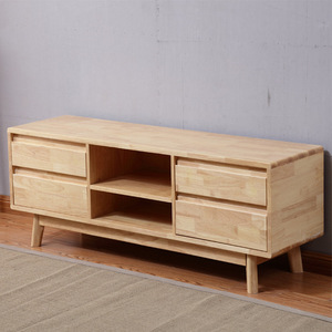 Nordic Solid Wood Tv Cabinet 1.5m Minimalist Modern Living Room Media Stand Natural Wood Color - Product Image 5