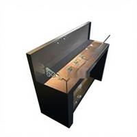 Vitrine de musée en verre pour bijoux, montres anciennes, avec éclairage LED, verrouillable, pour exposition