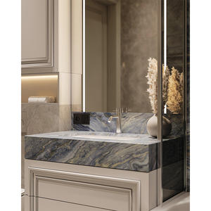 Wholesale Modern Stainless Steel <strong>MDF</strong> Double Single Wooden <strong>Panel</strong> <strong>Bath</strong> Cabinet LED Mirror Wall Hung Floor Standing Installation - Product Image 4