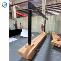 Mobilier sur mesure pour café et salon de thé |   Comptoir en bois, banquette et table pour les magasins de vente de boissons