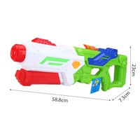 1300ML grand pistolet à eau avec pompe été piscine tir jeu d'eau classique pistolet à eau jouets pour enfants