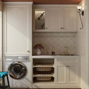 Muebles de Lavandería de Estilo Retro Francés con Gran Espacio Adicional - Product Image 4