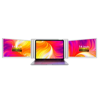 Multi moniteur pour ordinateur portable Écran IPS pliable étendu de 14 pouces Écran 1920x1080 pour ordinateur portable