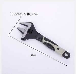 طقم مفاتيح ربط قابلة للتعديل احترافية من الفولاذ الكربوني بأحجام متعددة 6 و8 و10 بوصات للسيارات - Product Image 3