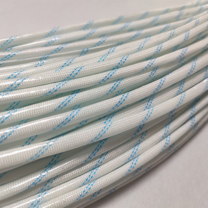 Tube isolant en fibre de verre tressée recouvert de <span class=keywords><strong>PVC</strong></span> 1,5KV 2,5KV 4KV Classe A 105C 2715 pour fil de moteur électrique et transformateur - Product Image 4
