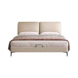 Plate-forme <span class=keywords><strong>de</strong></span> cadre <span class=keywords><strong>de</strong></span> lit Queen Size avec tête <span class=keywords><strong>de</strong></span> lit réglable Support à lattes en bois - Product Image 4