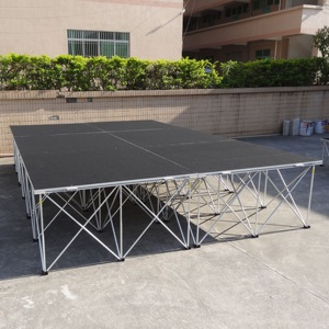 Escenario portátil de aluminio flexible para eventos al aire libre - Product Image 3