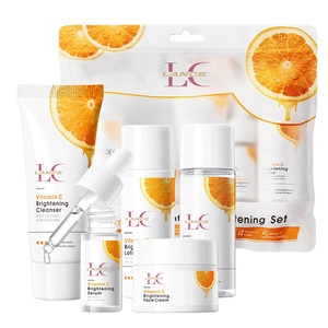 Ensemble de soins de la <span class=keywords><strong>peau</strong></span> Lance ODMOEM, kit de voyage, 5 pièces, taille voyage, cadeaux de soins de la <span class=keywords><strong>peau</strong></span> avec nettoyant <span class=keywords><strong>visage</strong></span>, tonique, lotion, sérum, crème pour le <span class=keywords><strong>visage</strong></span> - Product Image 1
