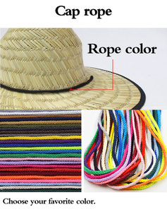Sombrero de Paja de Salvavidas de Pesca, Sombrero de Paja Personalizado al por Mayor, Ala Ancha para Hombre, Logotipo Personalizado, Sombreros de Paja de Playa - Product Image 4