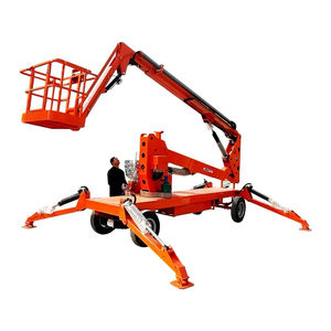 Подъемная самоходная электрическая ножничная подъемная машина портативная для домашнего использования, с буксируемой рабочей платформой и подъемной стрелой - Product Image 6
