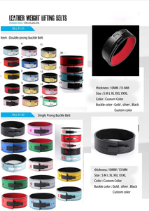 Verchoo 2024 palestra in pelle Powerlifting cintura personalizzata supporto per la schiena Bodybuilding fibbie protezione per la vita - Product Image 3